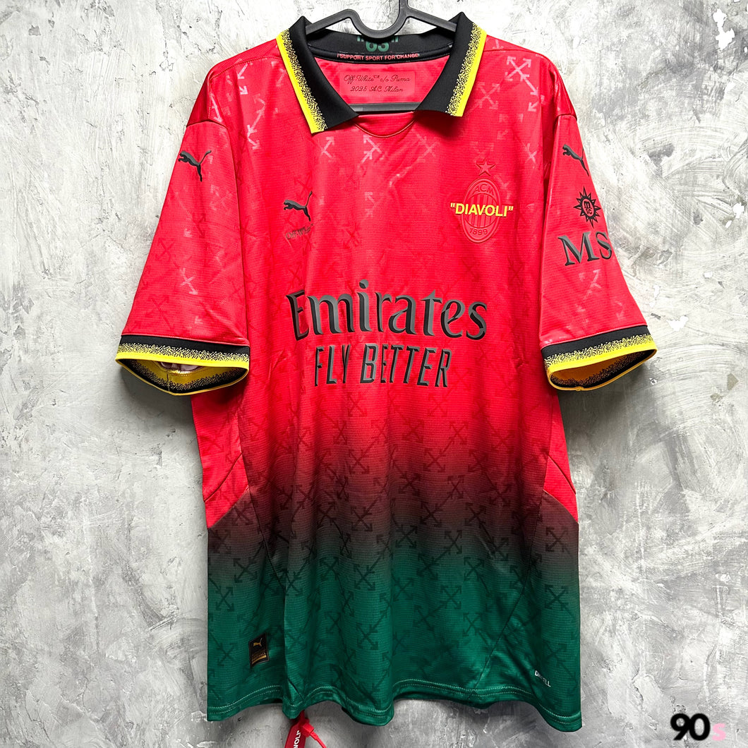 2024-25 AC Milan｜x OFF-WHITE｜Special Edition｜2024-25 AC Milan x OFF-WHITE (Multiple Sizes) 