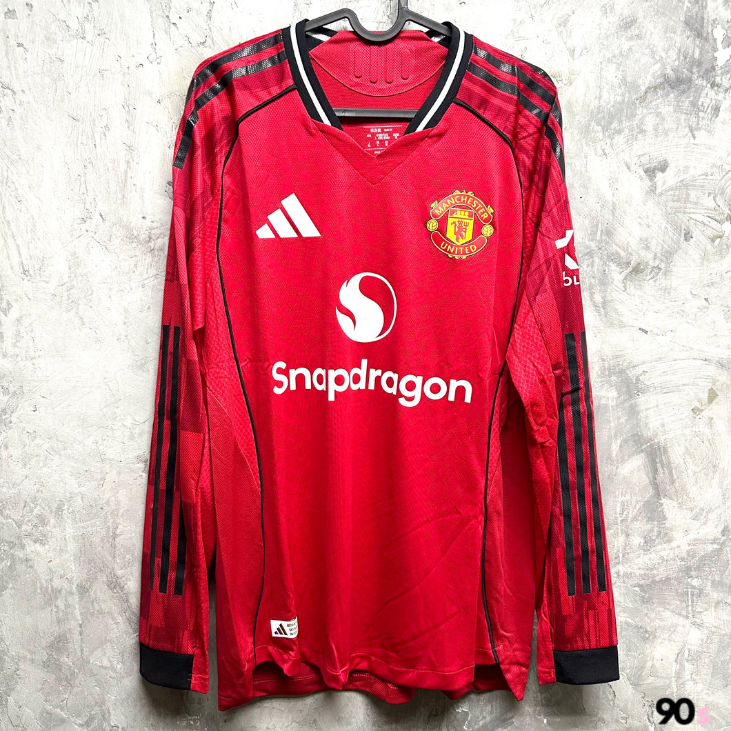 2025-26 曼聯｜主場長袖｜球員版｜BNWT｜2025-26 Manchester United Home L/S Authentic ( Multiple Sizes )