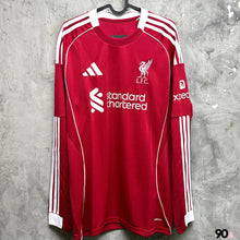 將圖片載入圖庫檢視器 2025-26 利物浦｜主場長袖｜BNWT｜ 2025-26 Liverpool Home L/S  ( Multiple Sizes )
