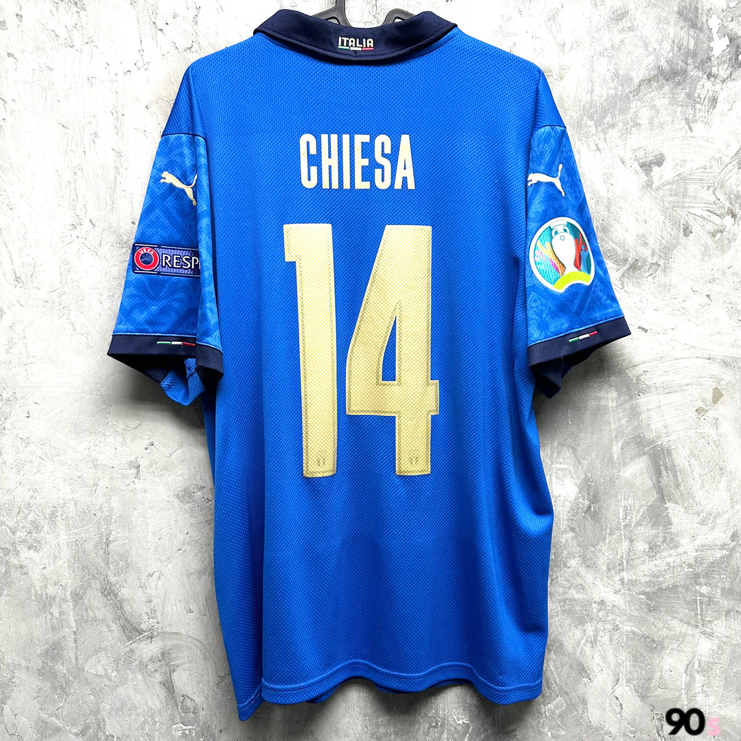 2020-21 Italy Home #14 Chiesa Euro 2020 Final Version (L)