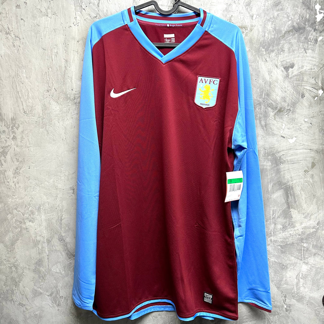 2008-09 阿士東維拉｜主場長袖｜更衣室球員版｜BNWT｜XL｜2008-09 Aston Villa Home L/S Player Issue ( XL )