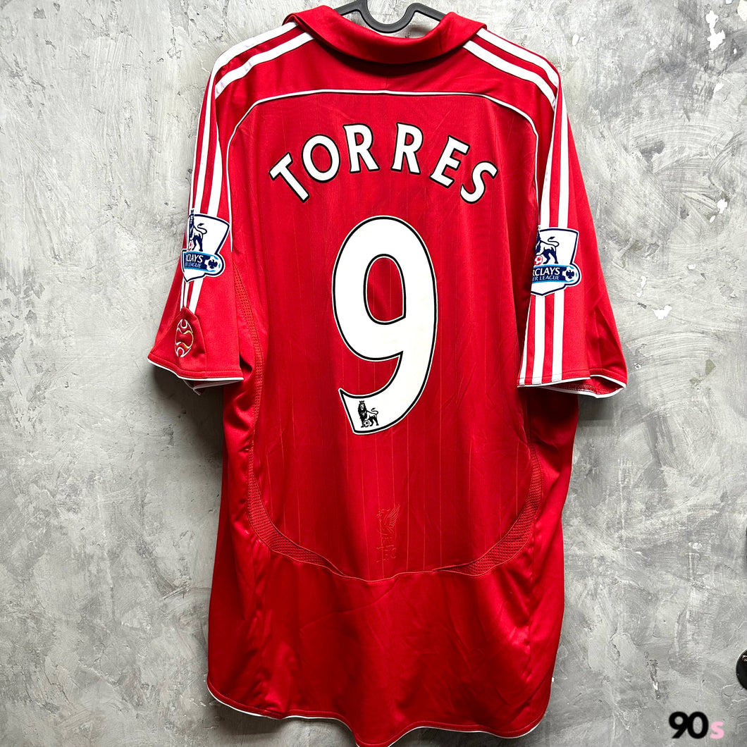 2007-08 利物浦｜主場｜#9 費蘭度托利斯｜英超 Full Set｜90% New｜XL｜2007-08 Liverpool Home #9 Torres EPL Version ( XL )