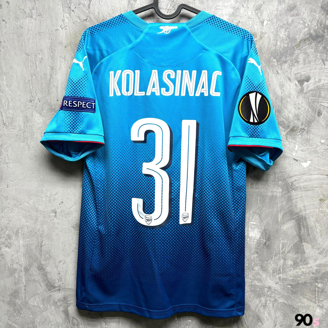 2017-18 阿仙奴｜作客｜#31 高拿仙歷｜歐霸 Full Set｜95% New｜S｜2017-18 Arsenal Away #31 Kolasinac ( S )