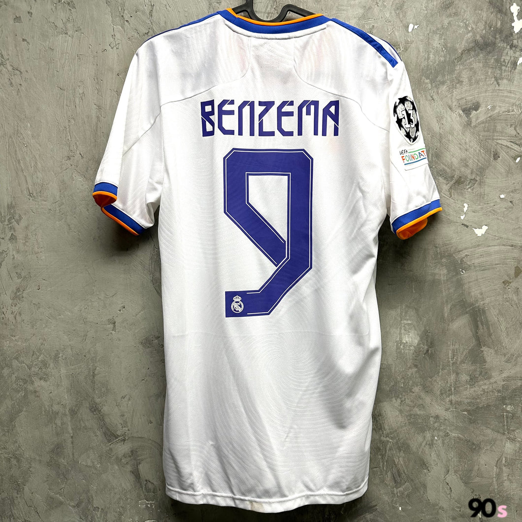 2021-22 皇家馬德里｜主場｜#9 賓施馬｜歐聯決賽 Full Set｜BNWT｜S｜2021-22 Real Madrid Home #9 Benzema UCL Final Set （ S )