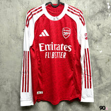 Load image into Gallery viewer, 2025-26 Arsenal | Home | Long Sleeve Player Edition | BNWT | 2025-26 Arsenal Home L/S Authentic ( Multiple Sizes ) 
