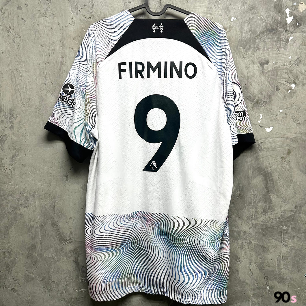 2022-23 利物浦｜作客｜球員版｜#9 費明奴｜95% new｜XL｜2022-23 Liverpool Away Vapor Match #9  Firmino EPL Version ( XL )