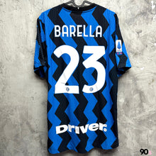 Load image into Gallery viewer, 2021-22 Inter Home #23 Barella Serie A Authentic ( L )
