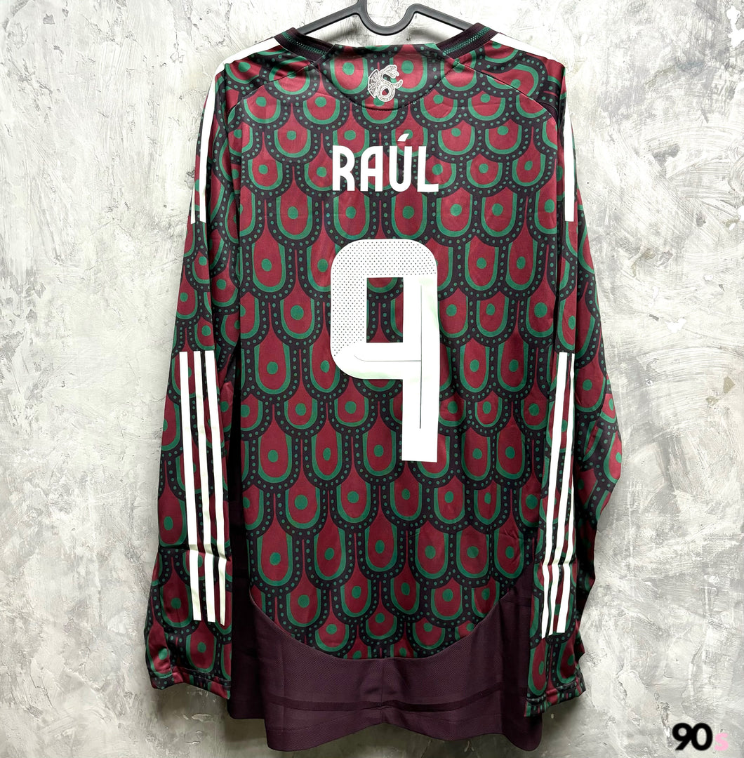 2024-25 墨西哥｜主場長袖｜球員版｜#9 魯爾占美尼斯｜BNWT｜Asia XL｜2024-25 Mexico Home L/S #9 Raul authentic ( Asia XL )
