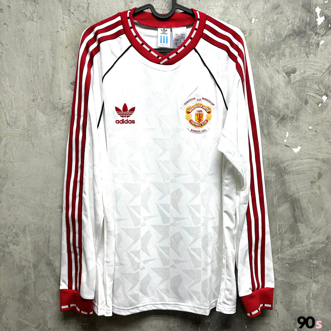 《原裝復刻》 1991-92 曼聯｜原裝復刻作客長袖｜BNWT｜1991-92 Manchester United adidas Originals Reissue Away L/S ( Multiple Sizes )