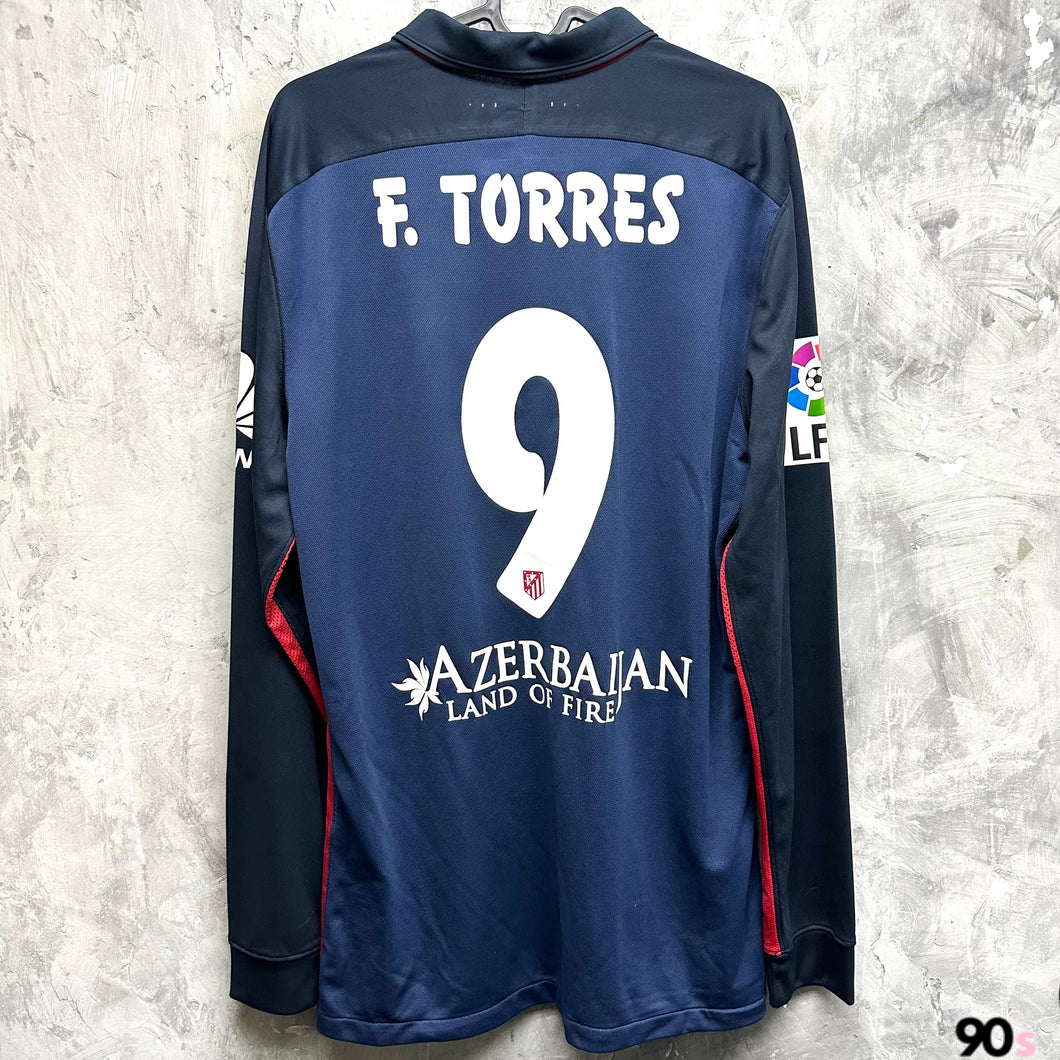 2015-16 Atletico Madrid Away L/S #9 F. Torres La Liga Full Set | BNWT | L | 2015-16 Atletico Madrid Away L/S #9 F. Torres La Liga Set Player Issue (L) 