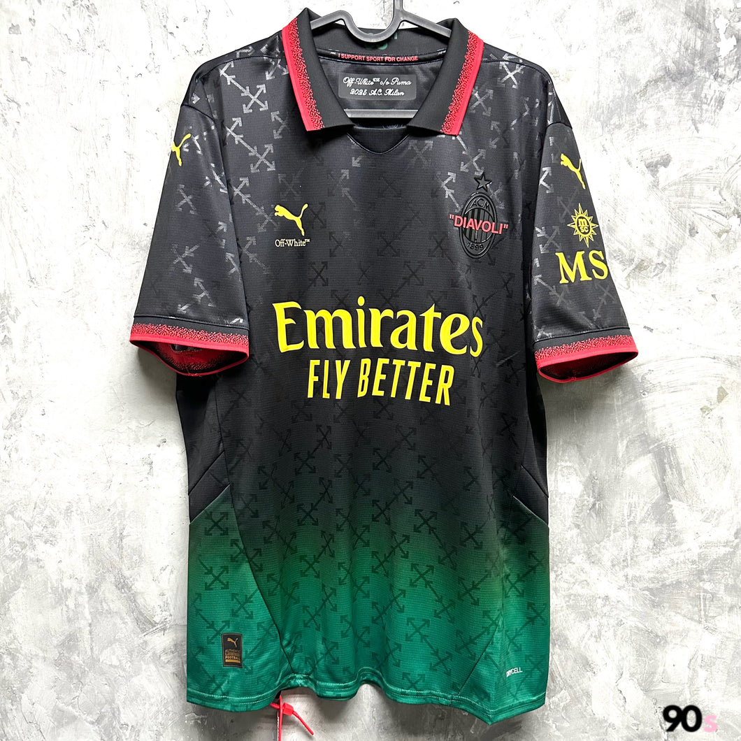 2024-25 AC Milan｜x OFF-WHITE｜Special Edition｜2024-25 AC Milan x OFF-WHITE (Multiple Sizes) 