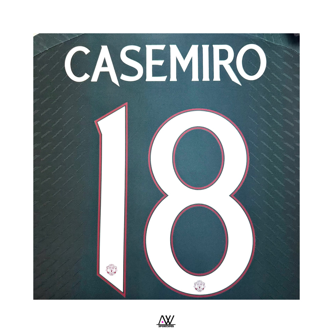 《Official Printing & Patches》 2023-24 Manchester United｜Away｜Club Word｜2023-24 Manchester United Away Official Nameset 