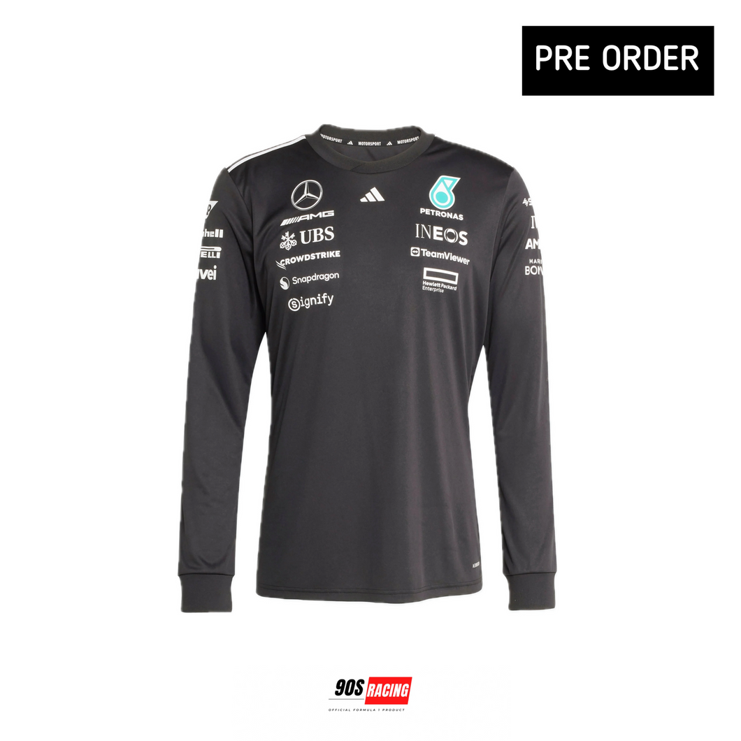 MERCEDES - 2025 AMG Petronas F1 Team Driver Long Jersey - Black