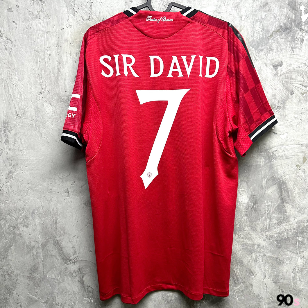 2025-26 曼聯｜主場｜球員版｜#7 Sir David｜BNWT｜2025-26 Manchester United Home #7 Sir David Authentic ( Multiple Sizes )