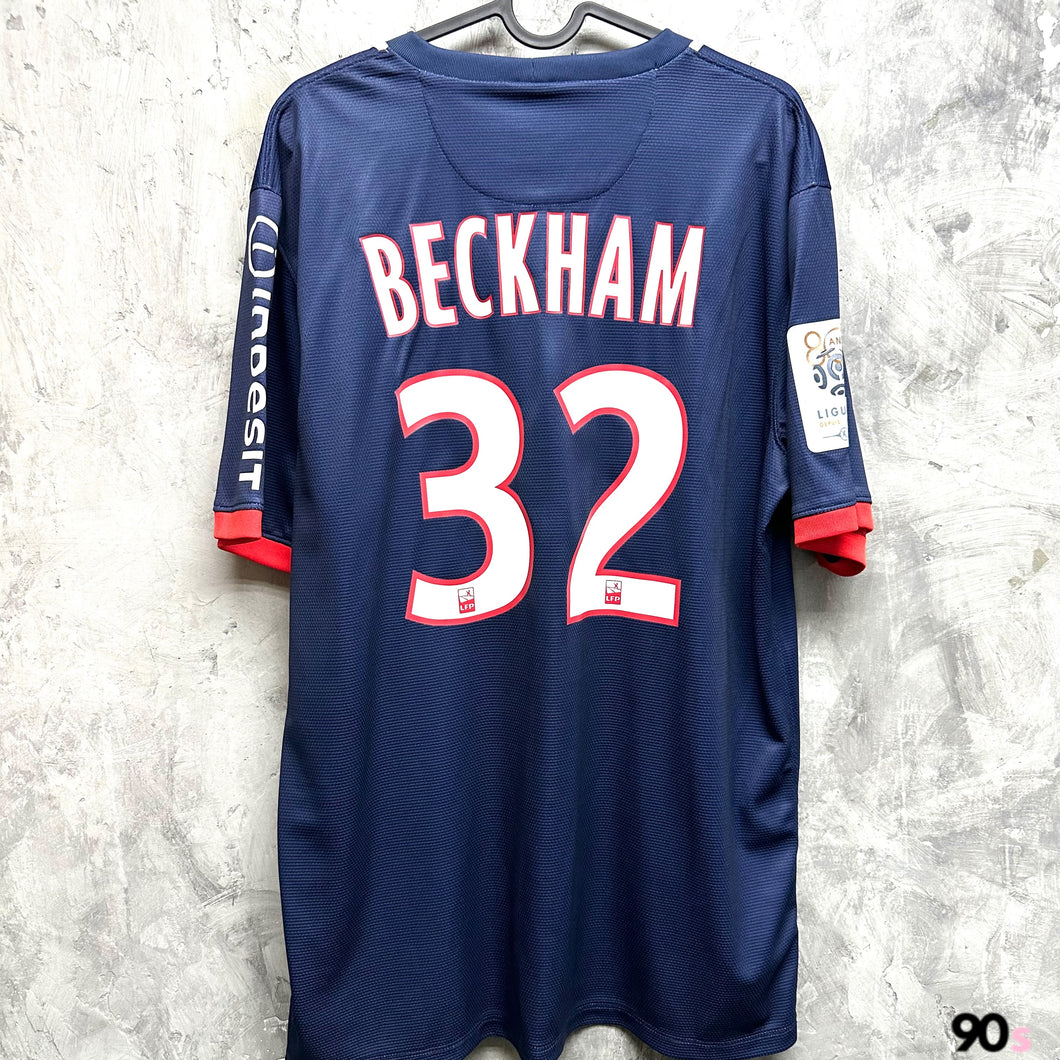 2013-14 巴黎聖日耳門｜主場｜#32 碧咸｜法甲Full Set｜BNWT｜L｜2013-14 PSG Home #32 Beckham Ligue 1 Set ( L )