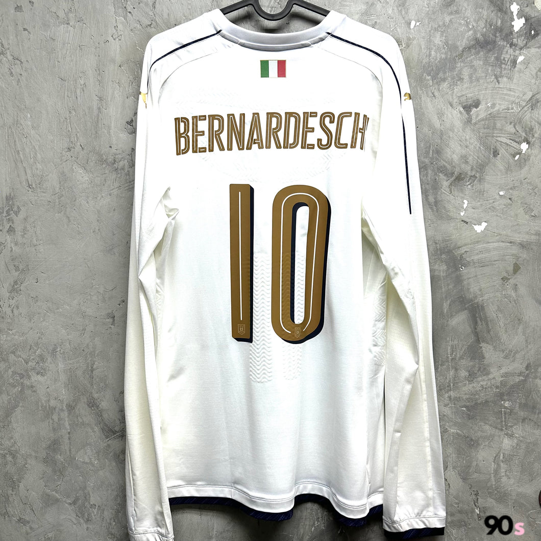2016-17 意大利｜作客長袖｜球員版｜#10 貝拿迪斯基｜BNWT｜2XL｜2016-17 Italy Away L/S #10 Bernardesch ACTV version ( 2XL )