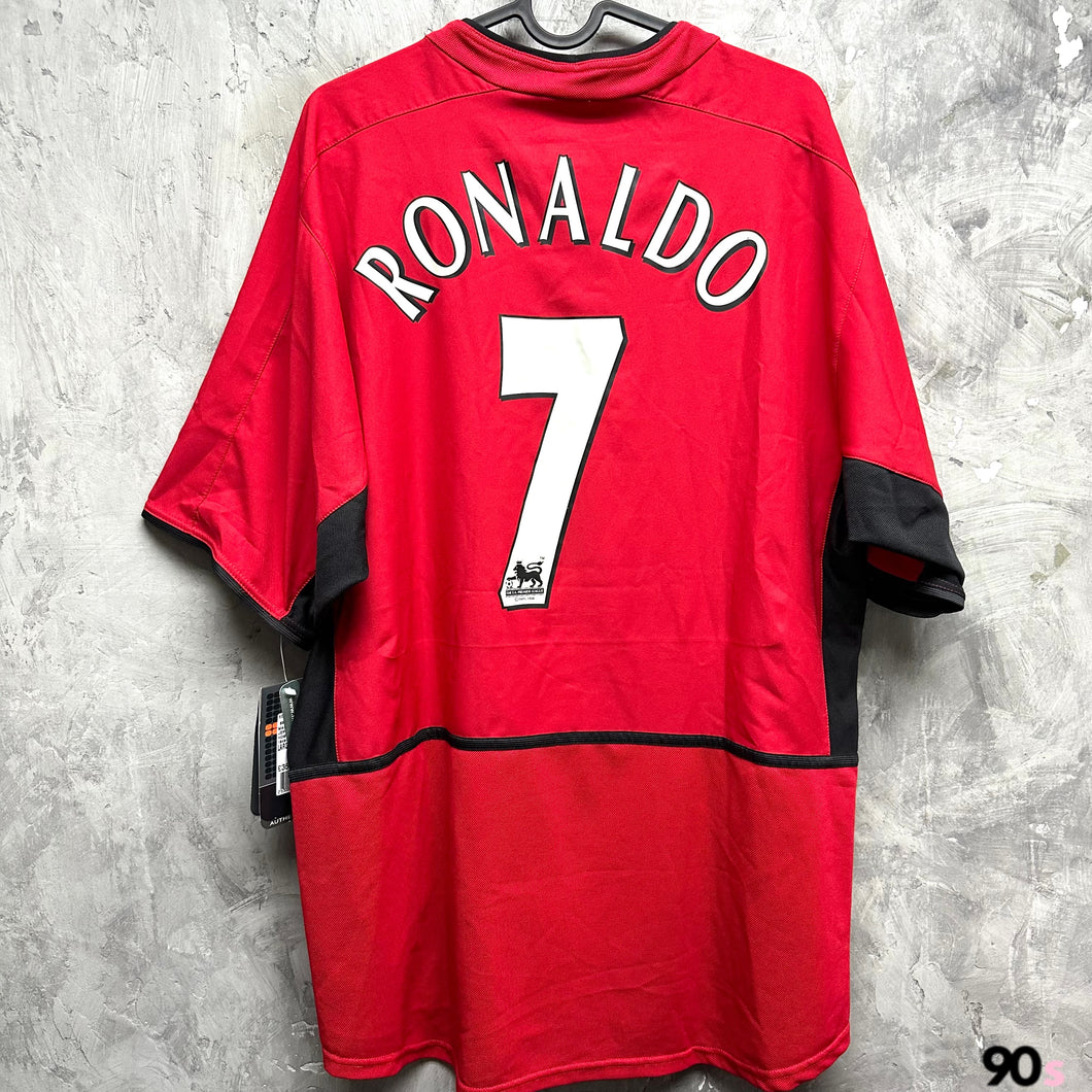 2003-04 Manchester United | Home | #7 Ronaldo | BNWT | L | 2003-04 Manchester United Home #7 Ronaldo ( L )