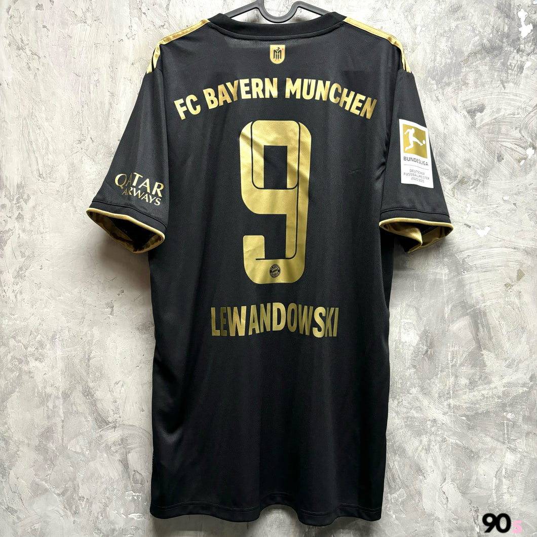 2021-22 拜仁慕尼黑｜作客｜#9 利雲度夫斯基｜德甲 Full Set｜BNWT｜L｜2021-22 Bayern Munich Away #9 Lewandowski Bundesliga Set ( L )
