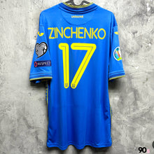 Load image into Gallery viewer, 2017-18 Ukraine Away #17 Zinchenko Euro 2020 Qualifiers Version ( L ) 
