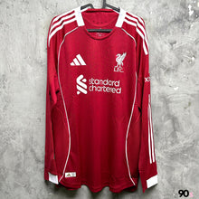 將圖片載入圖庫檢視器 2025-26 利物浦｜主場長袖｜球員版｜BNWT｜ 2025-26 Liverpool Home L/S Authentic  ( Multiple Sizes )
