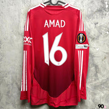 Load image into Gallery viewer, 2024-25 Manchester United | Home Long Sleeve | Player Edition | Europa League Final Full Set | BNWT | 2024-25 Manchester United Home L/S Authentic with Europa Final Version ( Multiple Sizes ) 
