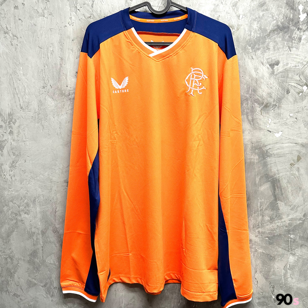 2022-23 格拉斯哥流浪｜第二作客長袖｜球員版｜BNWT｜XL｜2022-23 Rangers Player Issue Pro Third L/S （ XL )