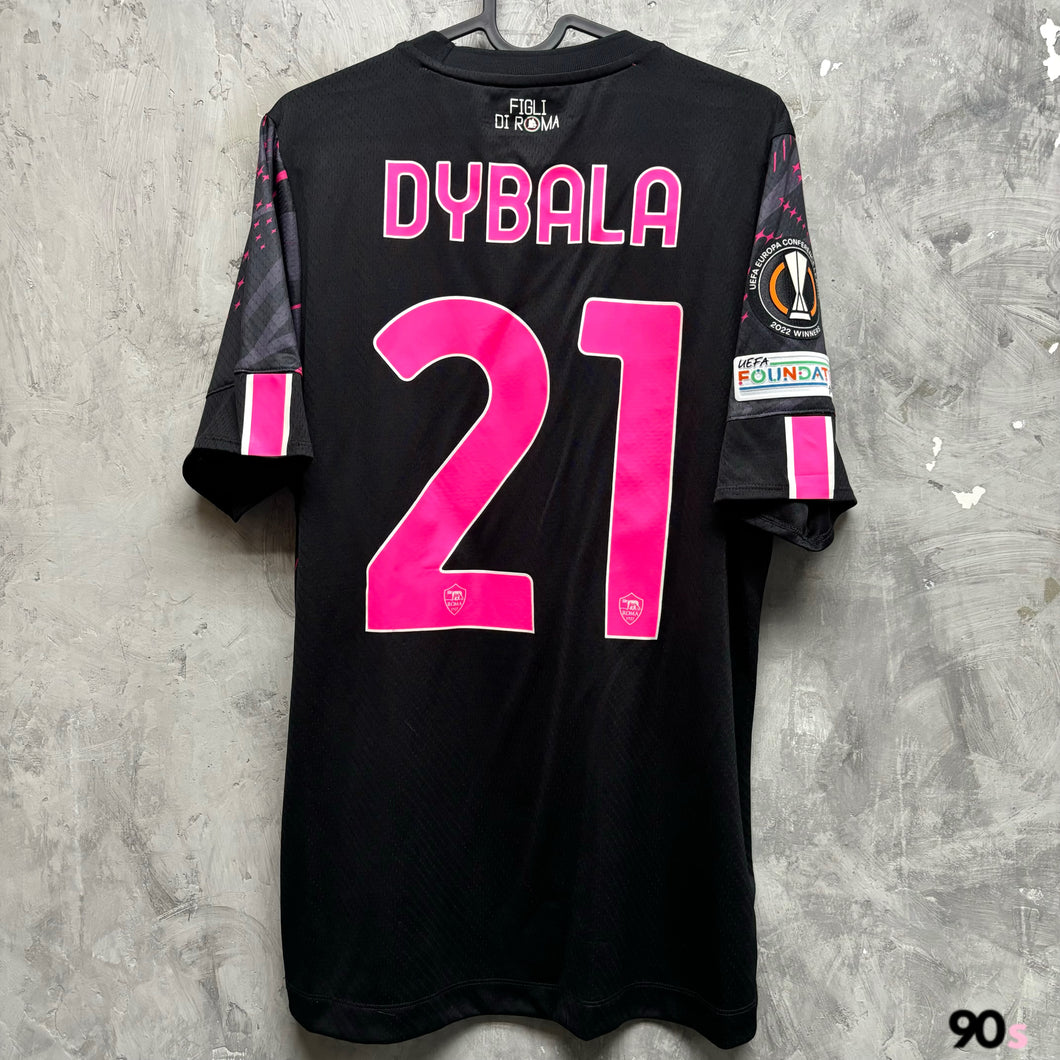 2022-23 羅馬｜第二作客｜#21 迪巴拿｜歐霸 Full Set｜95% New｜M｜2022-23 Roma Third #21 Dybala Europa Set ( M )