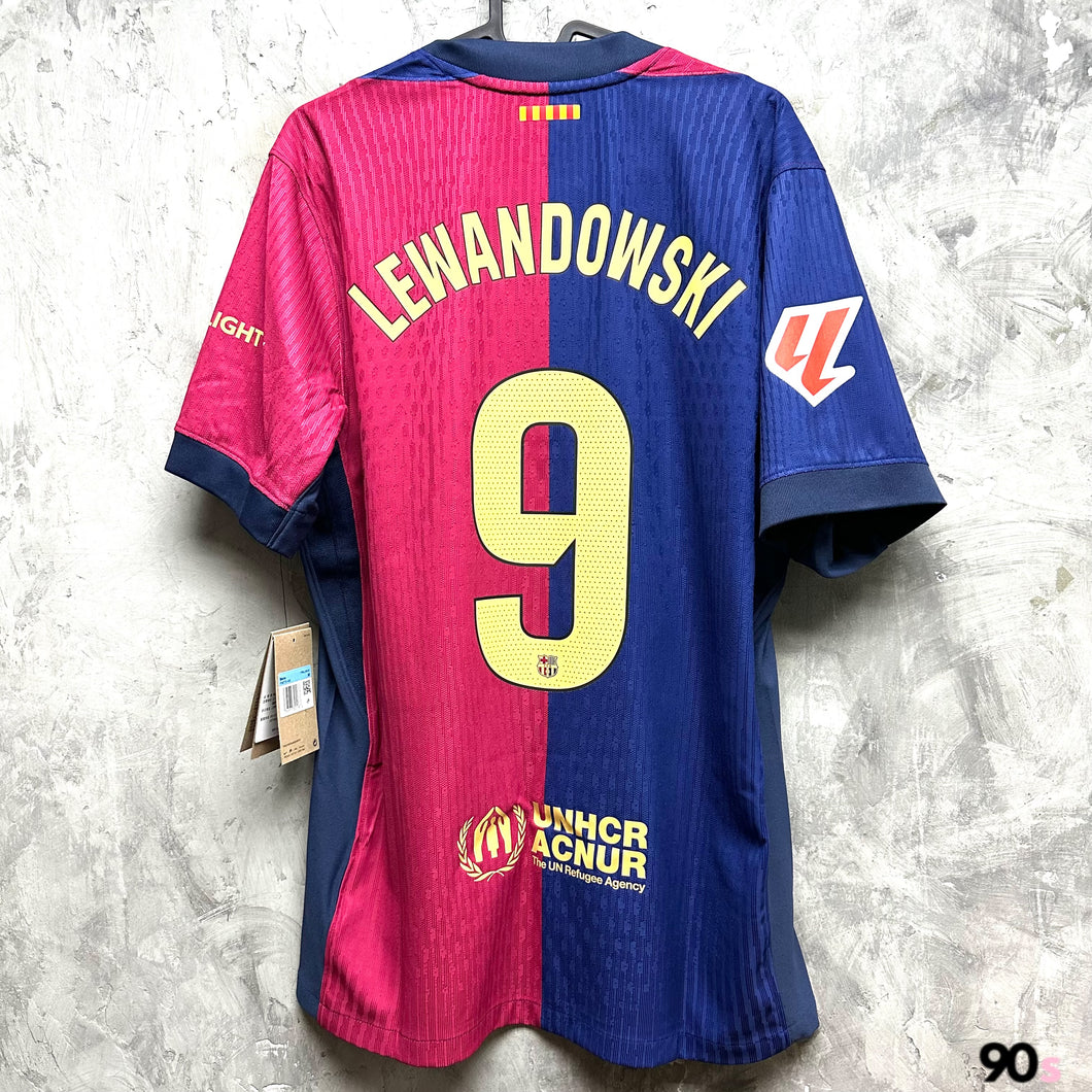 2024-25 巴塞隆拿｜主場｜球員版｜連西甲字章｜BNWT｜2024-25 Barcelona Home with printing & La Liga Set authentic ( Multiple Sizes )