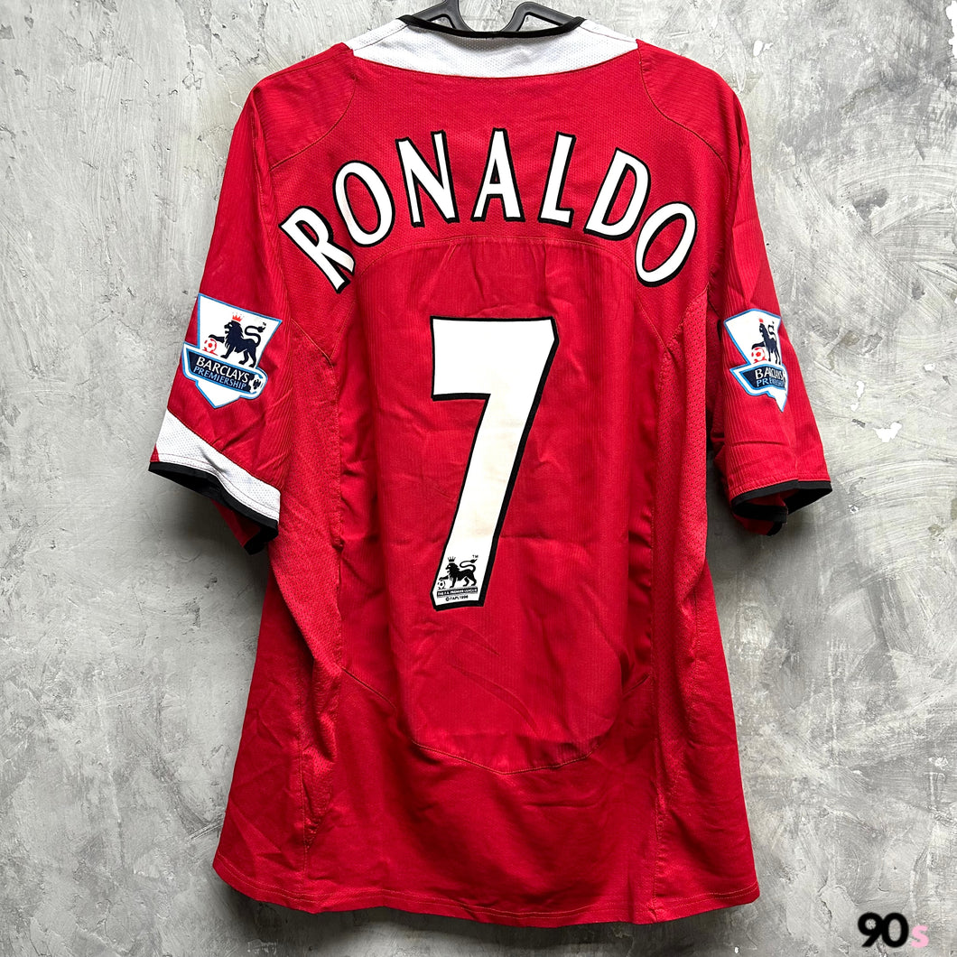 2005-06 Manchester United｜Home｜#7 Ronaldo｜EPL Full Set｜90% New｜M｜2005-06 Manchester United Home #7 Ronaldo EPL Set ( M )