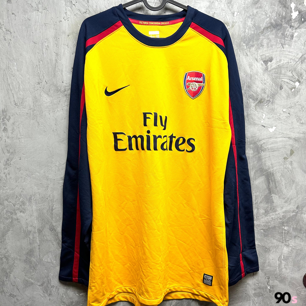 2008-09 Arsenal｜Away Long Sleeve｜Dressing Room Player Issue｜95% New｜XL｜2008-09 Arsenal Away Player Issue (XL) 