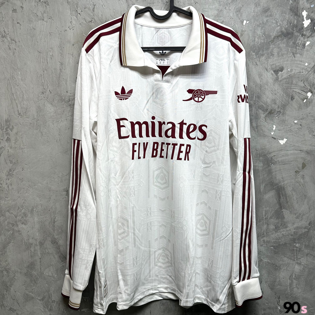 2025-26 阿仙奴｜第二作客｜長袖球員版｜BNWT｜ 2025-26 Arsenal Third L/S Authentic ( Multiple Sizes )