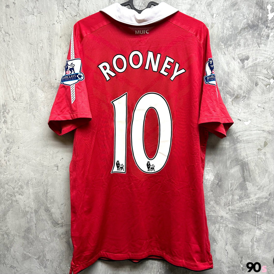 2010-11 Manchester United｜Home｜Player Edition｜#10 Rooney｜Premier League Full Set｜90% New｜L｜2010-11 Manchester United Home #10 Rooney EPL Set Authentic ( L ) 