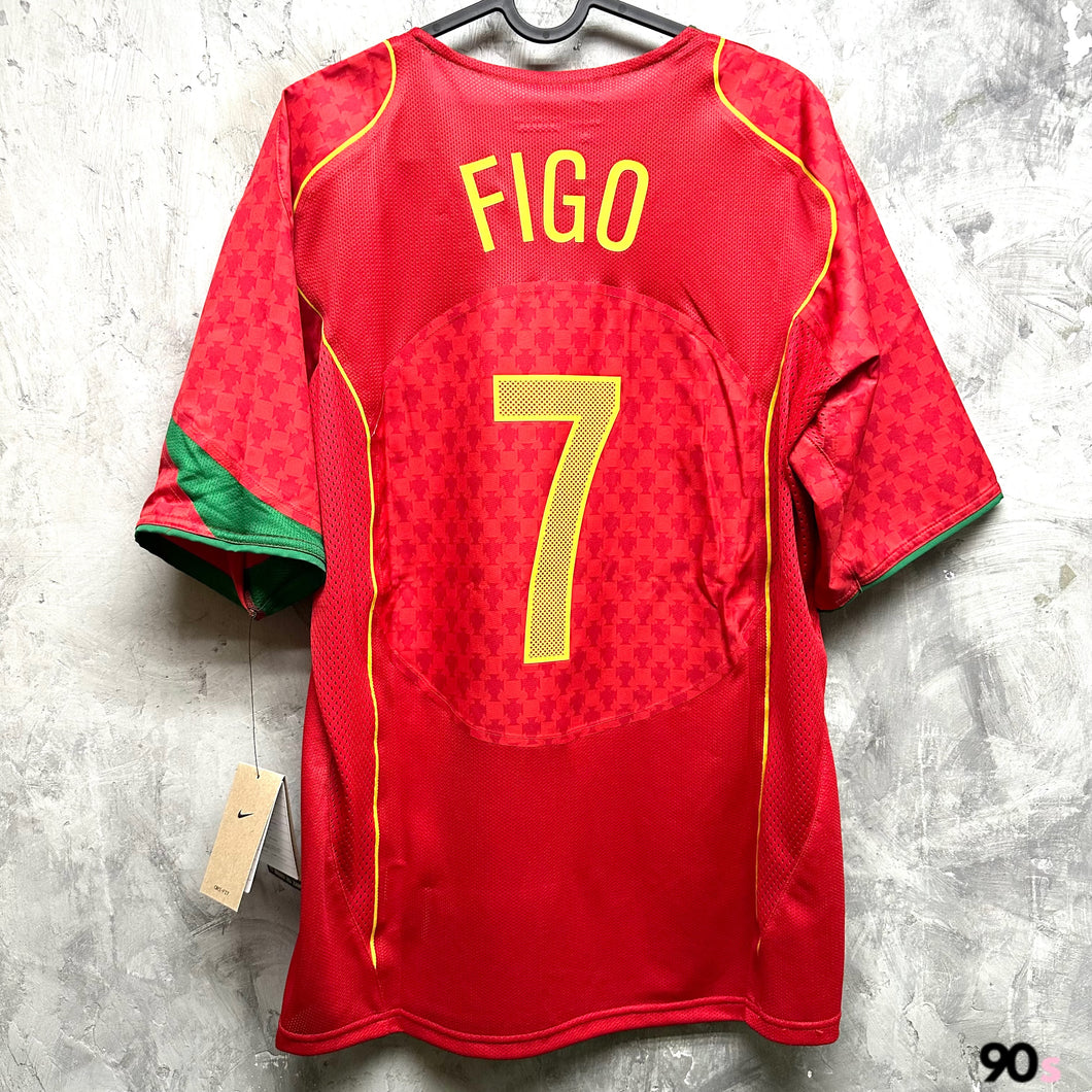 《原裝復刻》 2004 葡萄牙｜主場復刻｜#7 費高｜BNWT｜2004 Portugal Home #7 Figo Reissue ( Multiple Sizes )