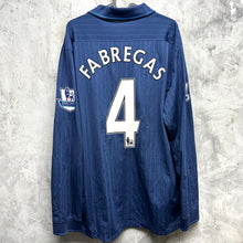 Load image into Gallery viewer, 2009-10 Arsenal Away L/S #4 Fabregas EPL Version Player Issue (XL) 
