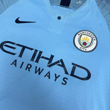 Load image into Gallery viewer, 2018-19 Manchester City｜Home｜Player Edition｜#20 Bernardo Silva｜Premier League Full Set｜90% New｜M｜2018-19 Manchester City Home #20 Bernardo EPL Version Authentic ( M ) 
