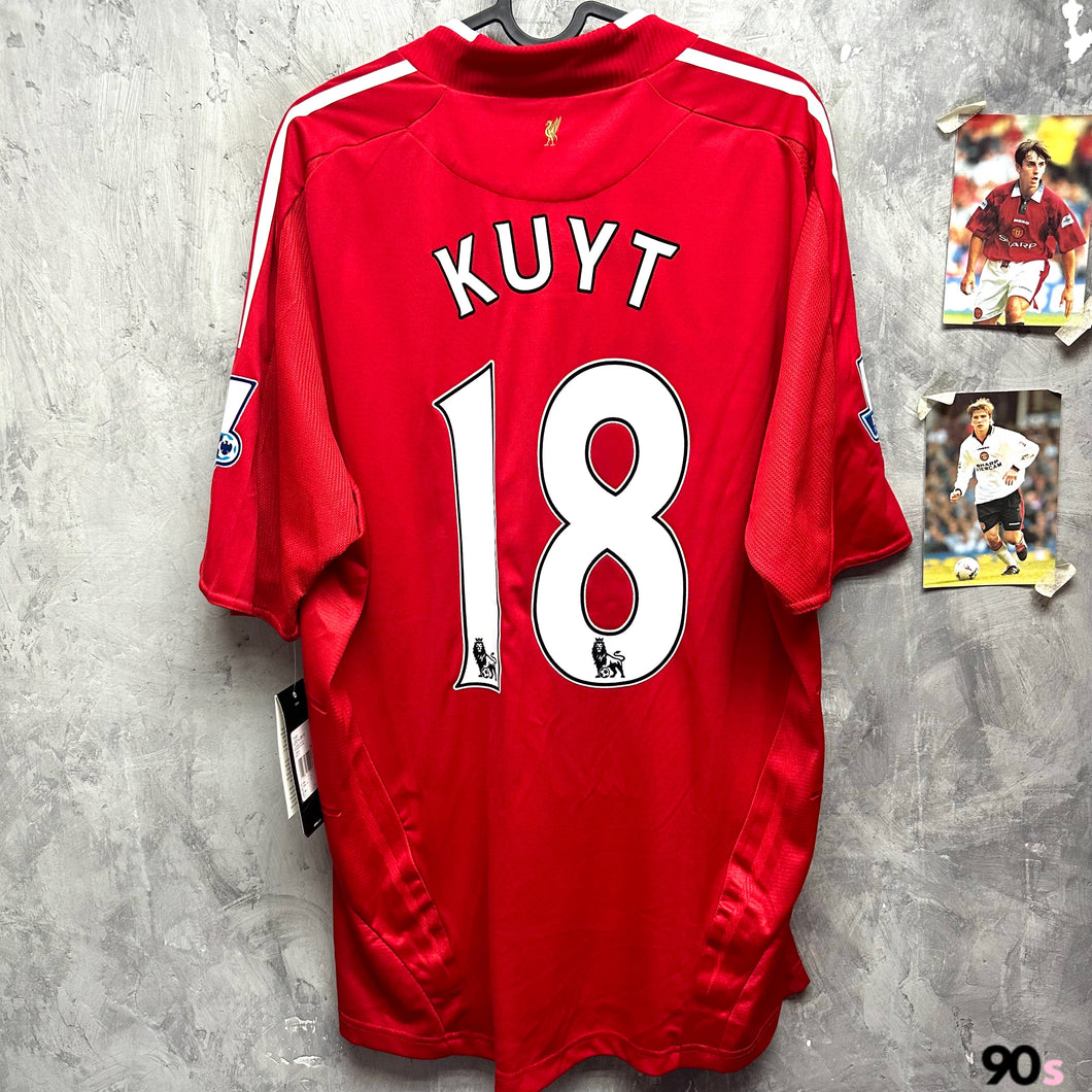 2008-09 利物浦｜主場｜球員版｜#18 古治｜英超聯 Full Set｜BNWT｜L｜2008-09 Liverpool Home #18 Kuyt EPL Set Formotion ( L )