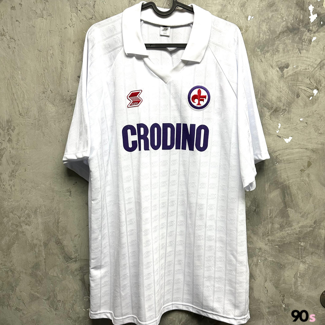 1989-89 費倫天拿｜原裝復刻｜作客｜#10 巴治奧｜2XL｜95% New｜1988-89 Fiorentina Away #10 Baggio retro ( 2XL )