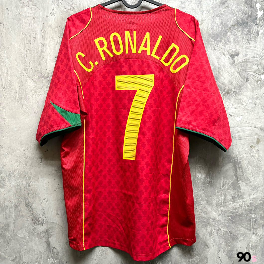 2004-05 葡萄牙｜主場｜#7 C 朗拿度｜90% New｜M｜2004-05 Portugal Home #7 C. Ronaldo ( M )