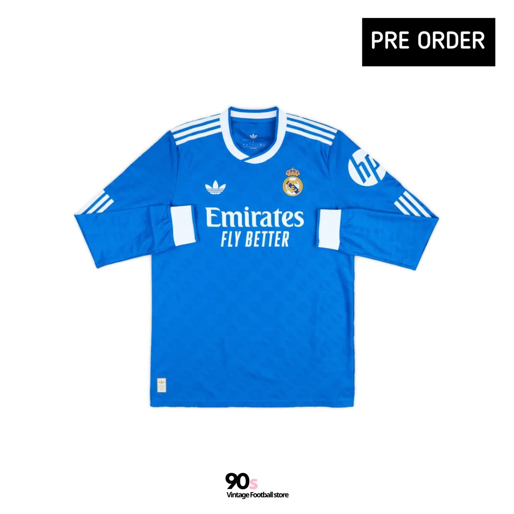 2025-26 皇家馬德里｜第二作客長袖｜球員版｜BNWT｜2025-26 Real Madrid Third L/S Authentic ( Multiple Sizes )