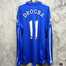 Load image into Gallery viewer, 2009-10 Chelsea｜Home Long Sleeve｜Player Edition｜#11 Drogba｜Premier League Full Set｜95% New｜XL｜2009-10 Chelsea Home #11 Drogba EPL Version Authentic (XL)
