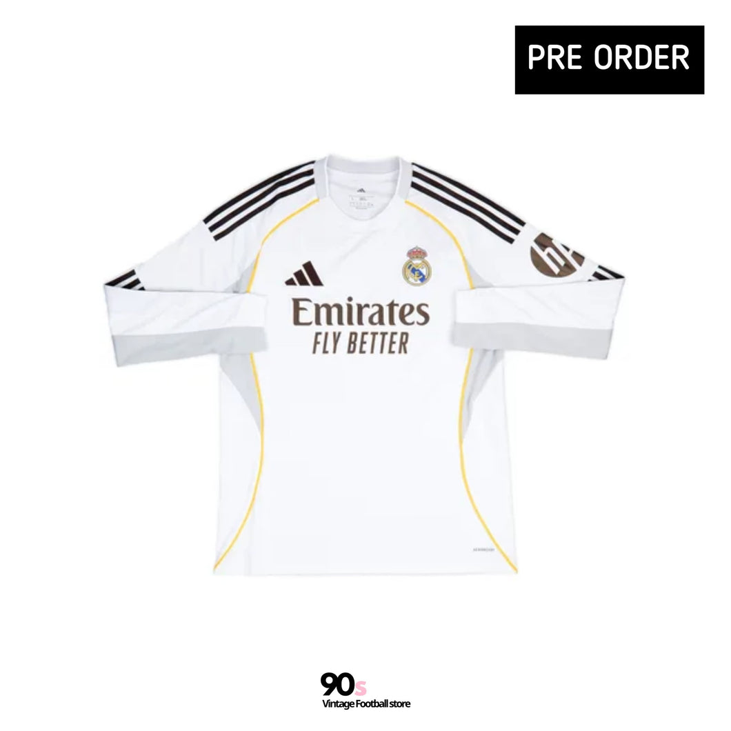 2025-26 皇家馬德里｜主場長袖｜BNWT｜2025-26 Real Madrid Home L/S  ( Multiple Sizes )