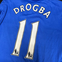 Load image into Gallery viewer, 2009-10 Chelsea｜Home Long Sleeve｜Player Edition｜#11 Drogba｜Premier League Full Set｜95% New｜XL｜2009-10 Chelsea Home #11 Drogba EPL Version Authentic (XL)
