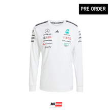 將圖片載入圖庫檢視器 MERCEDES - 2025 AMG Petronas F1 Team Driver Long Jersey - White
