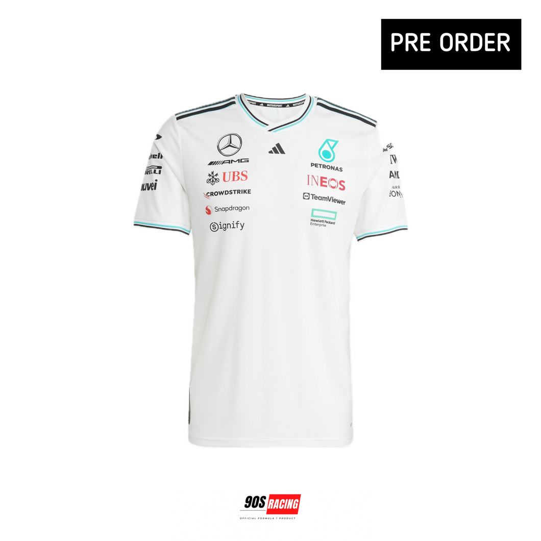 MERCEDES - 2025 AMG Petronas F1 Team Driver Jersey Authentic - White