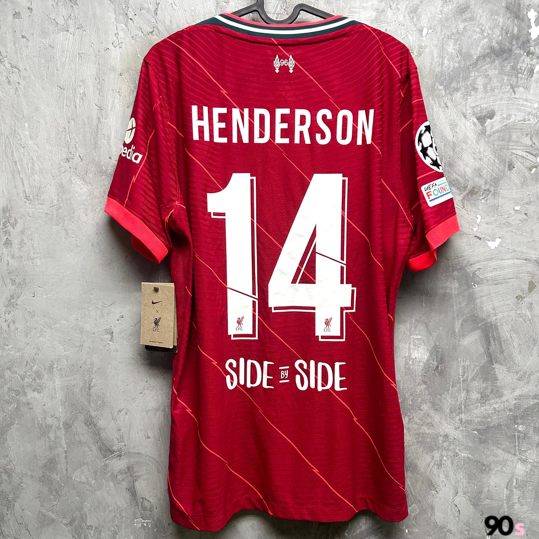 2021-22 利物浦｜主場｜球員版｜#14 軒達臣｜歐聯 Full Set｜BNWT｜L｜2021-22 Liverpool Home #14 Henderson UCL Set authentic  ( L )