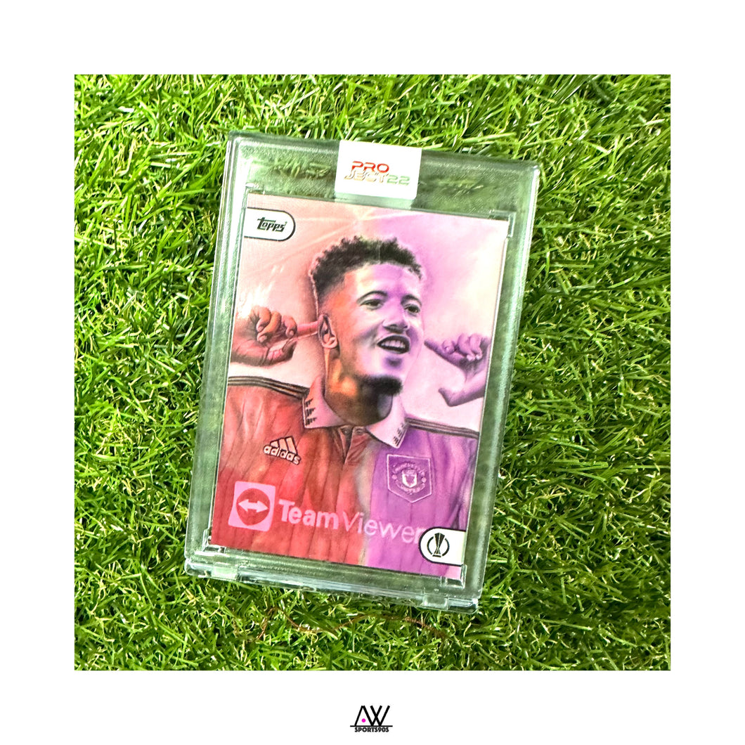 TOPPS PROJECT 22 MANCHESTER UNITED JADON SANCHO BY SANIL CHITRAKAR 