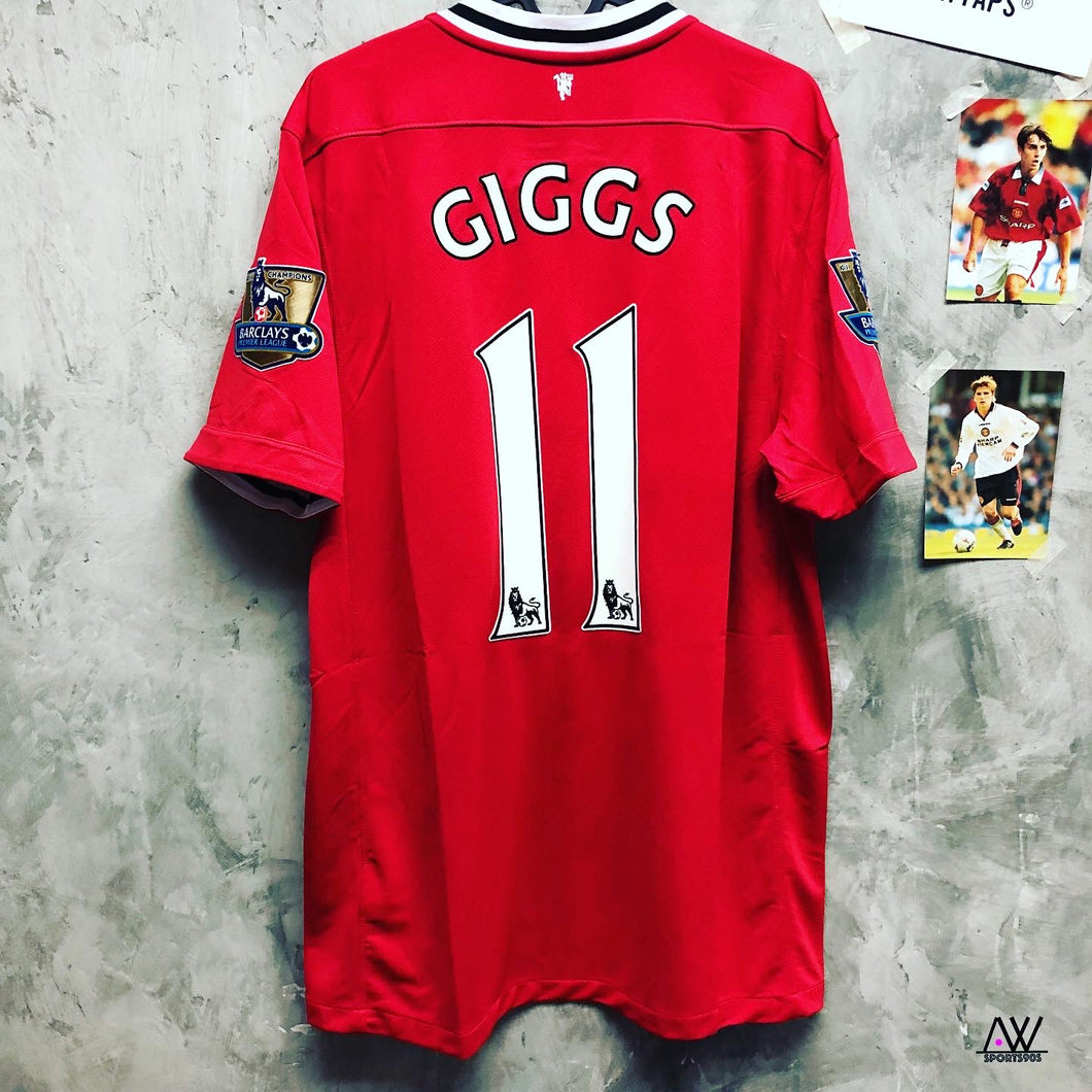 2011-12 Manchester United | Home | #11 Giggs | Premier League Full Set | BNWT | L | 2011-12 Manchester United Home #11 Giggs ( L )