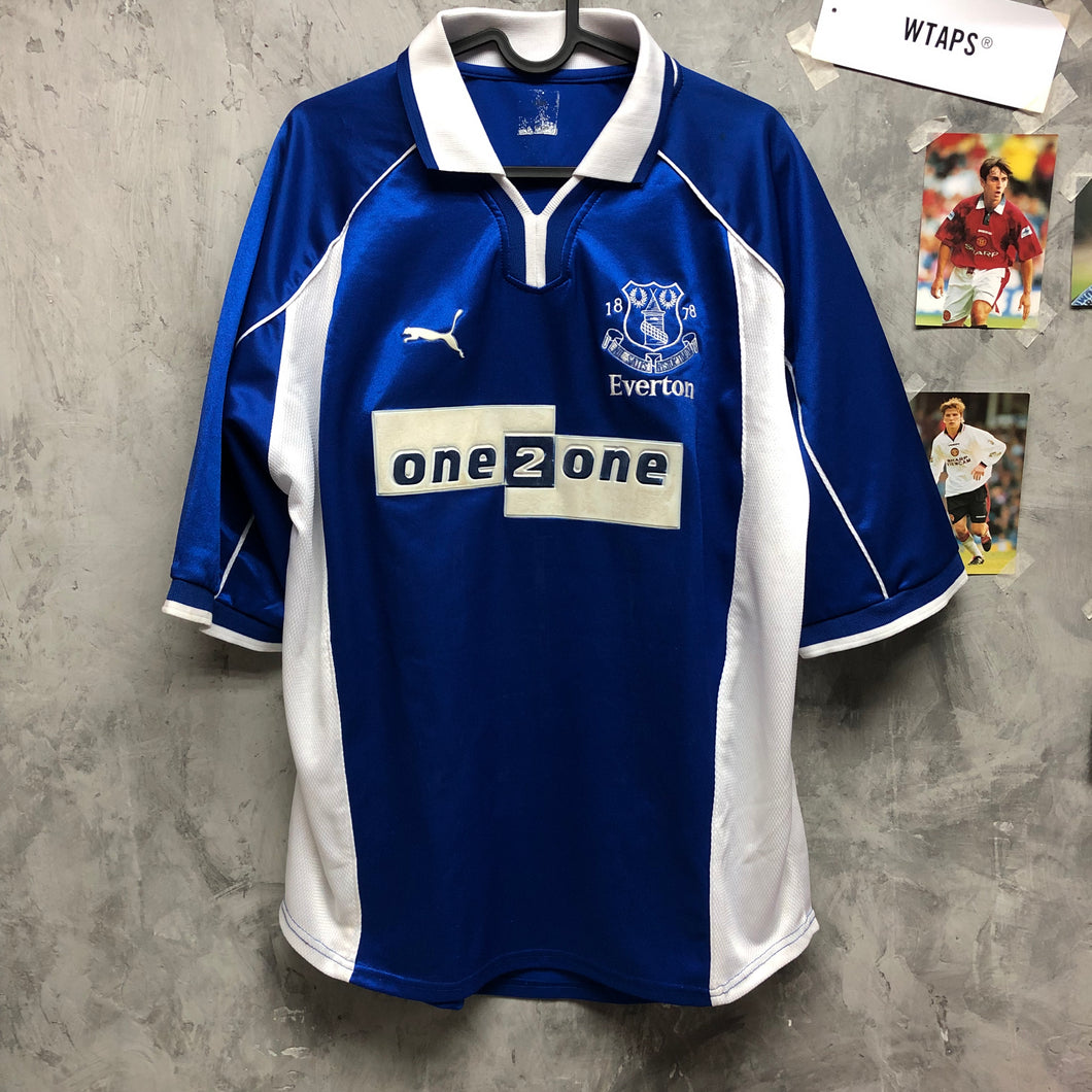 2000-02｜愛華頓｜主場 ｜85% New｜L｜2000-02 Everton Home (L)