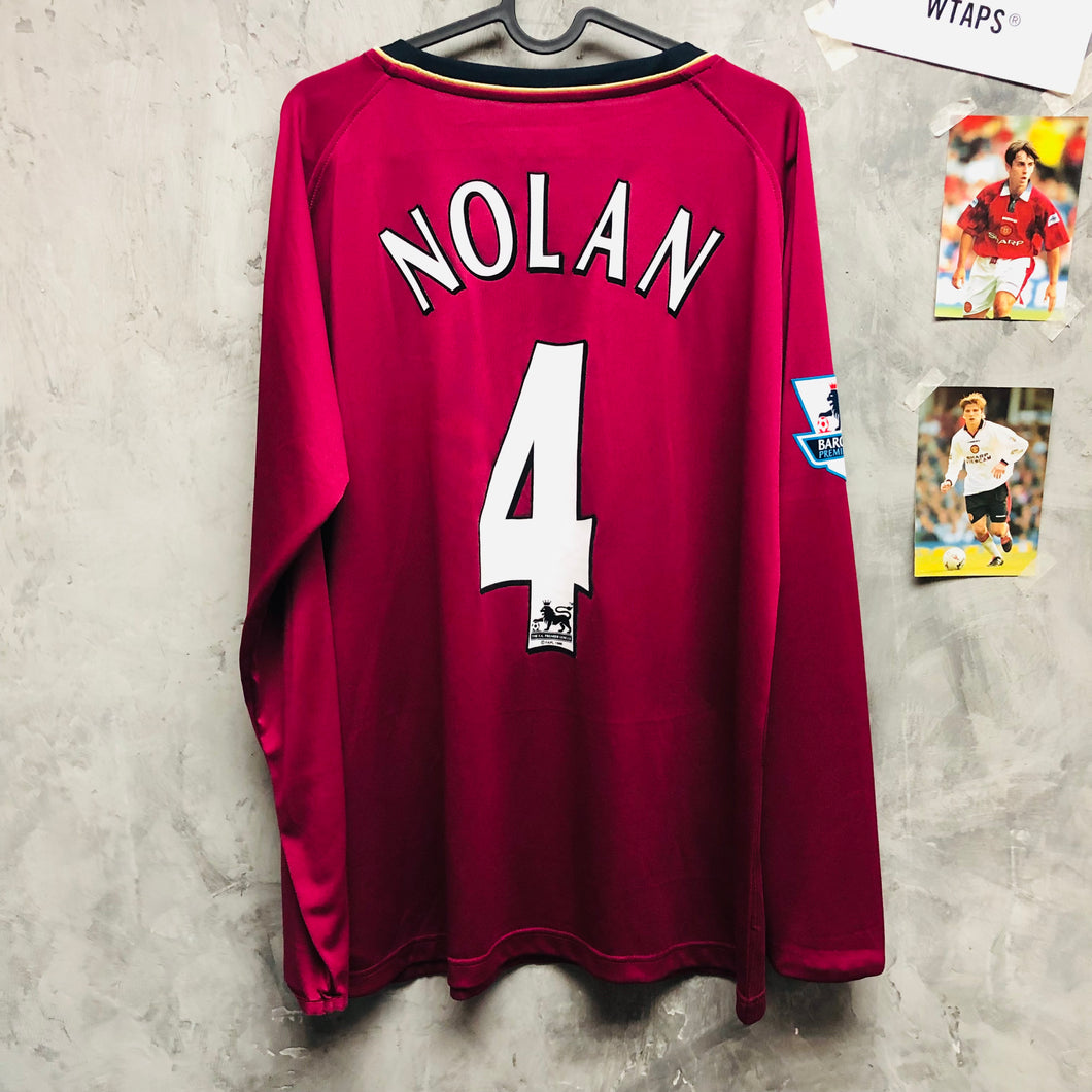 2006-07 保頓｜作客｜長袖｜#4 路蘭｜英超Full Set｜90%New｜L｜2006-07 Bolton Away L/S #4 Nolan (L)