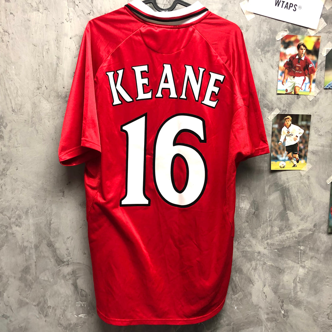 1999-00 曼聯｜歐聯雙星主場｜#16 堅尼｜90% New｜L｜1999-00 Manchester United Home UCL Winners #16 Keane (L)